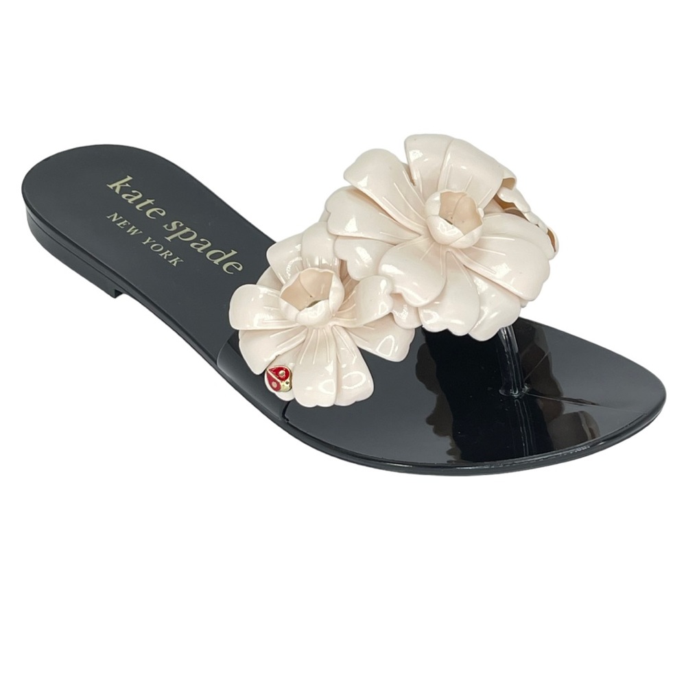 Kate Spade Jaylee PVC Flower Womens Thong Sandals Size 11B